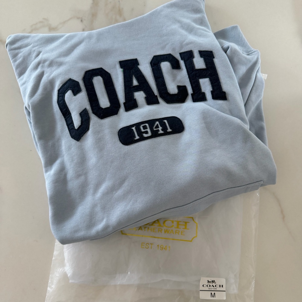 Coach Sky Blue Hoodie